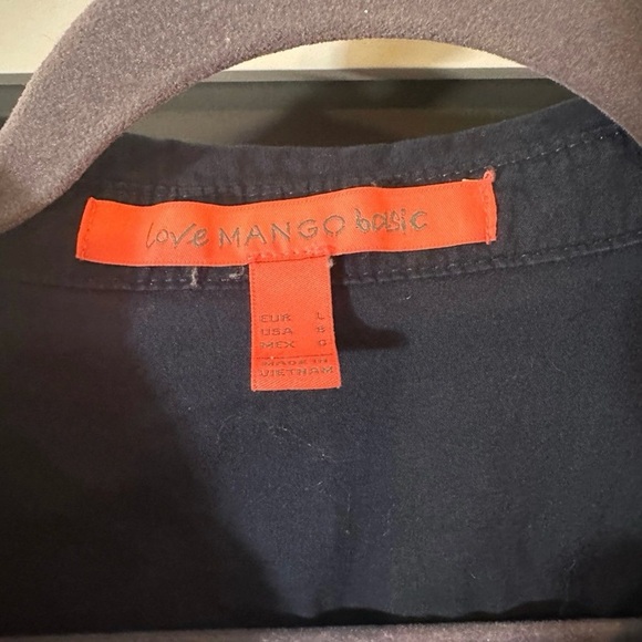 Navy Blue casual shirt Dress size Large - Picture 3 of 3